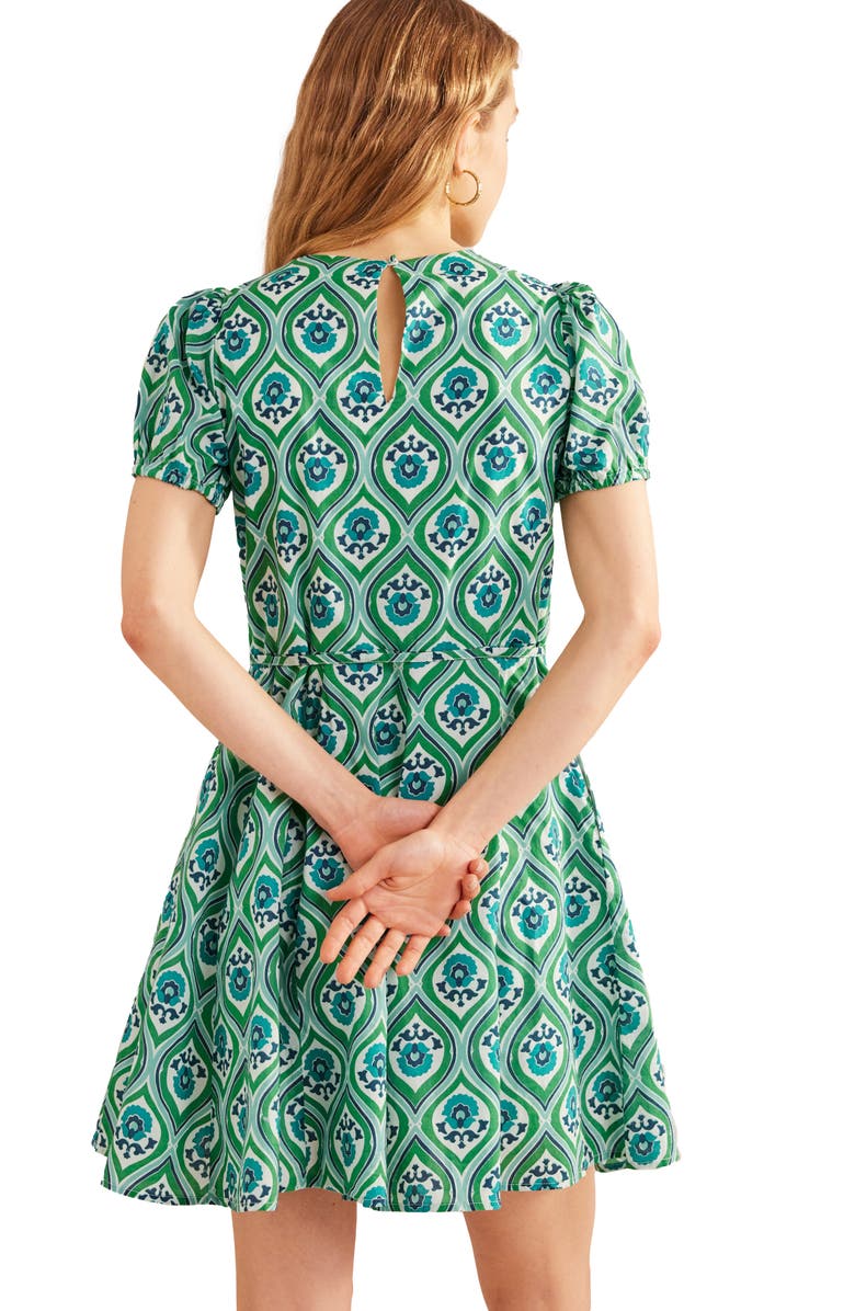 Boden Geo Print Cotton Dress, Alternate, color,