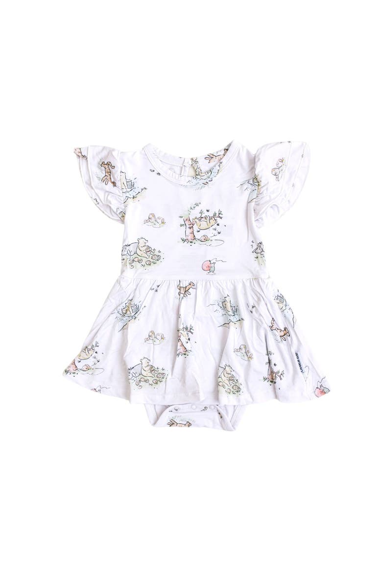 Winnie the Pooh Twirl Dress, Main, color, White