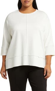 Jones New York Serenity Three Quarter Sleeve Knit Top
