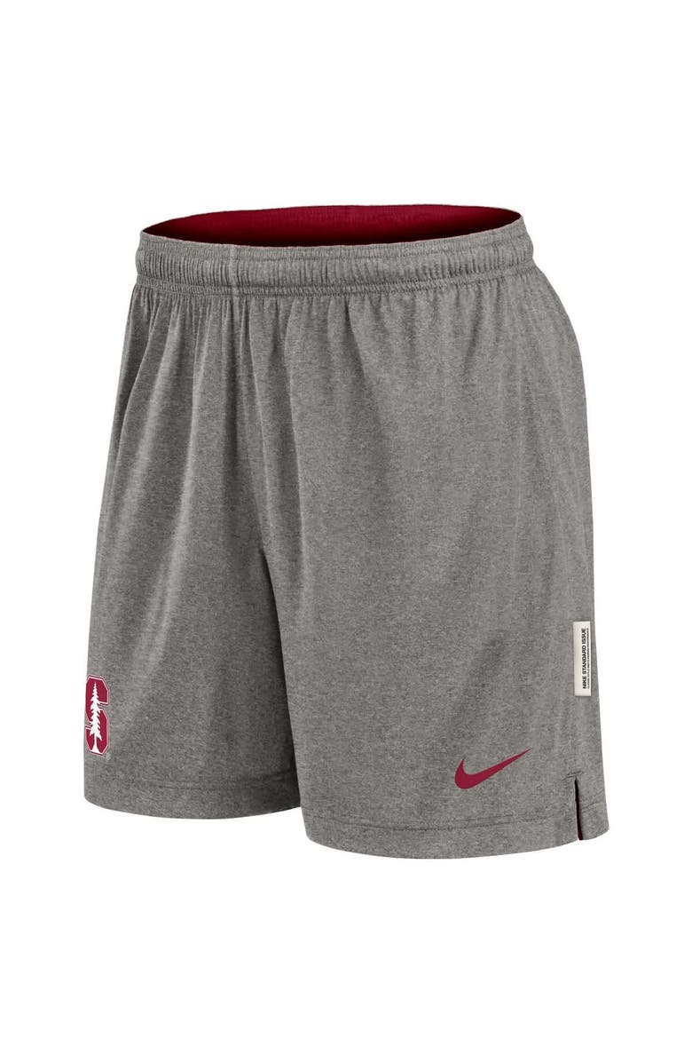 Nike Men's Nike Cardinal/Heather Gray Stanford Cardinal Player Reversible Shorts, Alternate, color, Cardinal