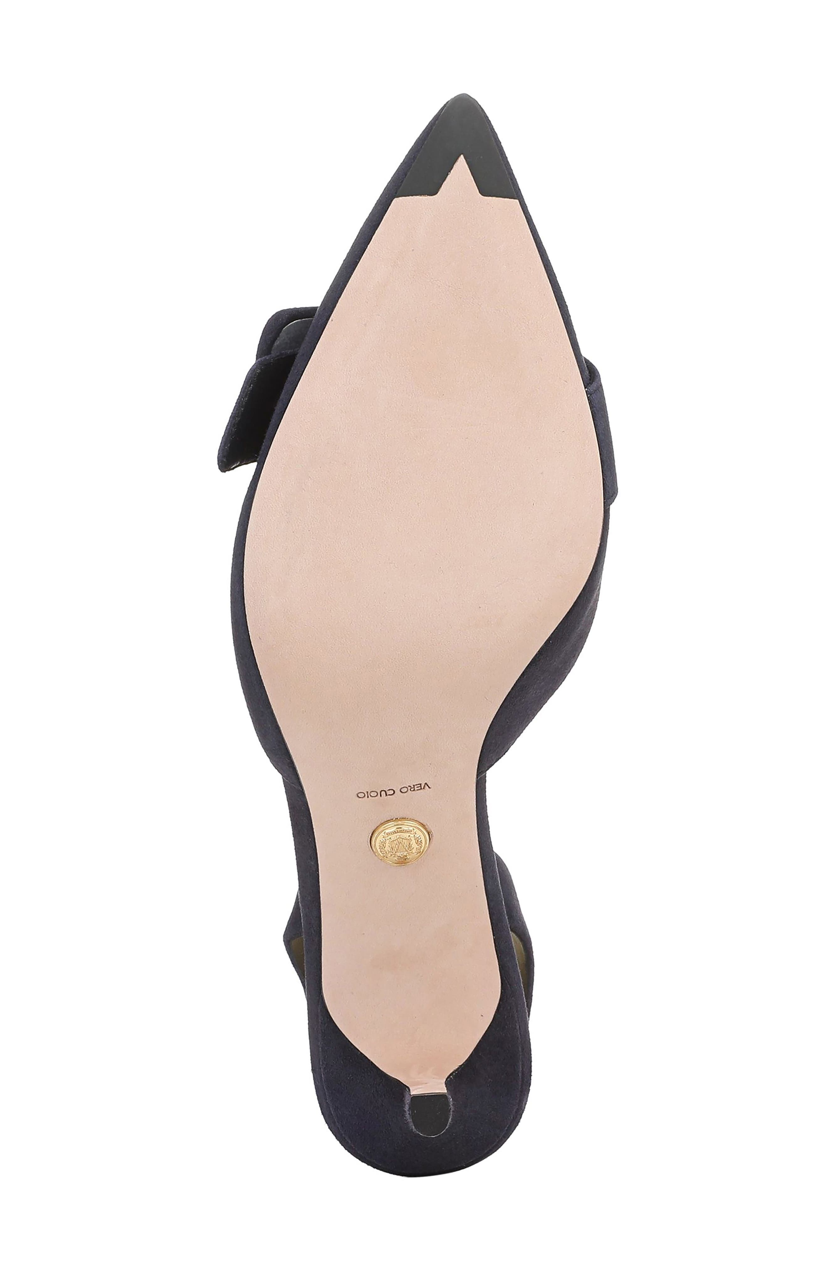 Lenora Leather Slingback Pump, Alternate, color, NAVY LEATHER