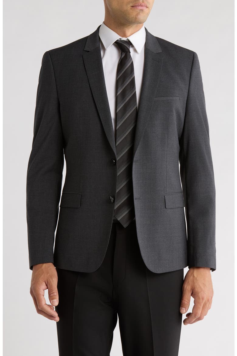 Arti Wool Blend Sport Coat, Main, color, DARK GREY