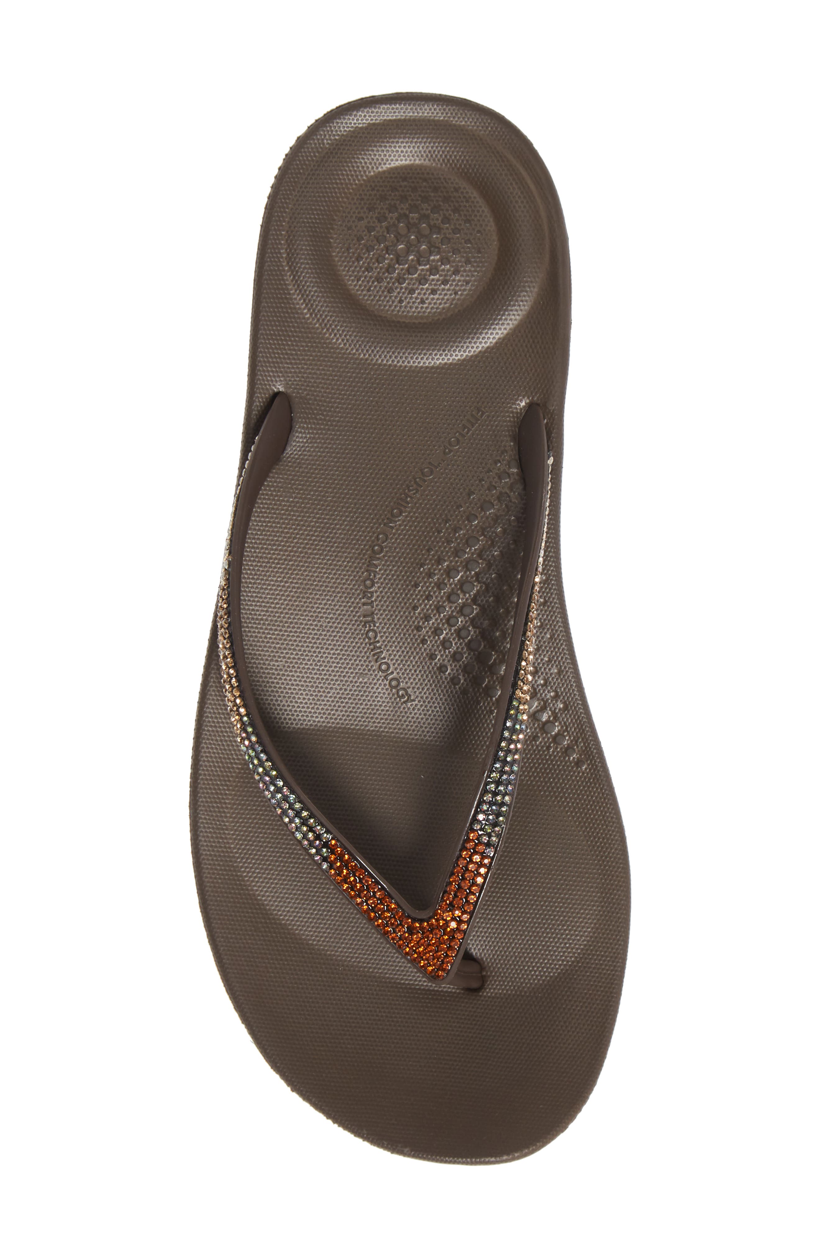 FitFlop iQushion Ombré Sparkle Flip Flop, Alternate, color, 