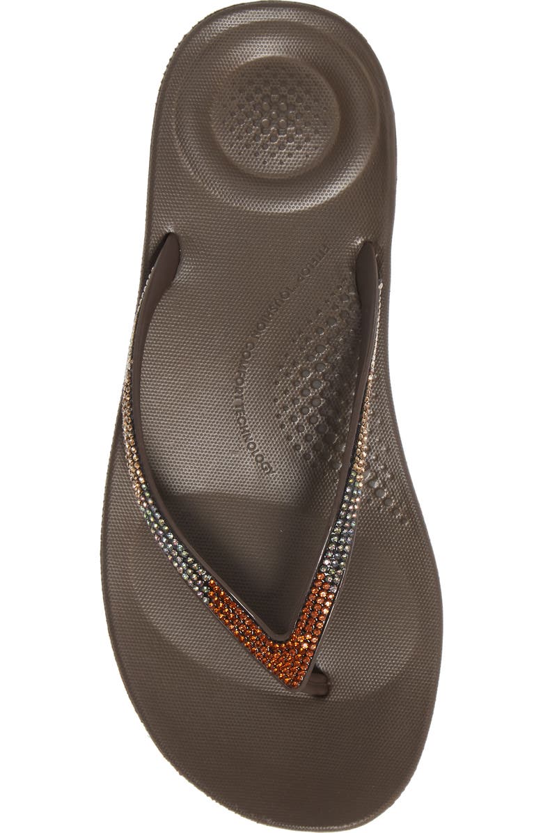 FitFlop iQushion Ombré Sparkle Flip Flop, Alternate, color,