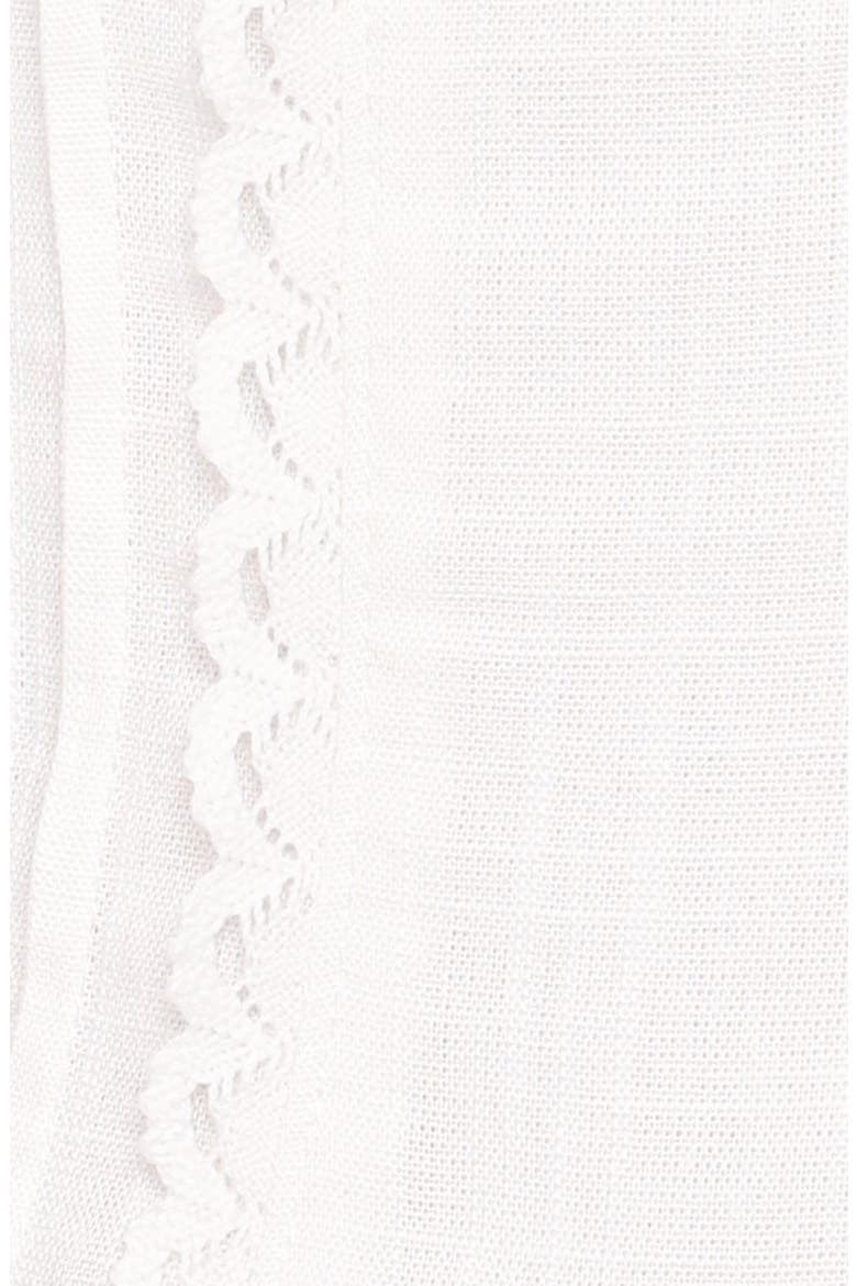 Lany Lace Trim Top, Alternate, color, WHITE