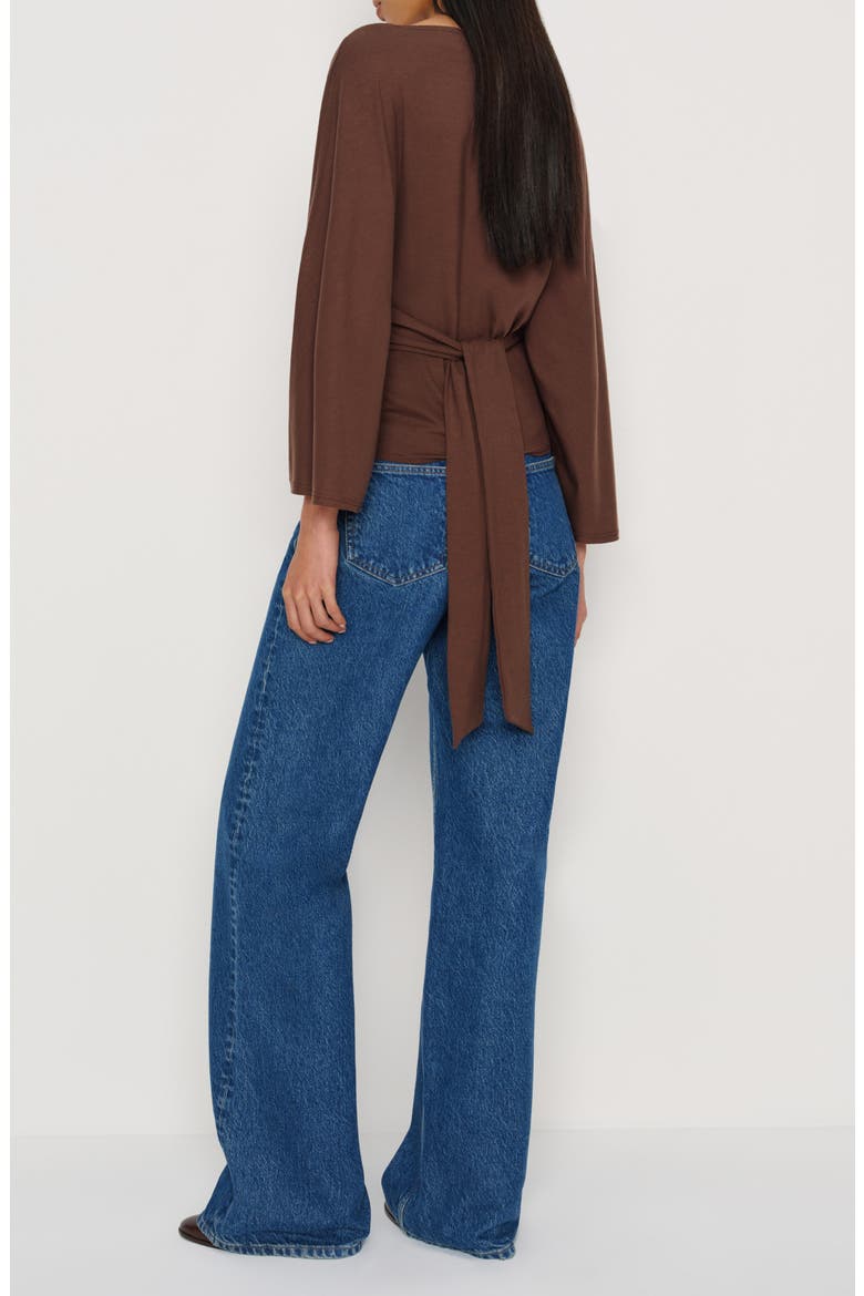 Avery Long Sleeve Top, Alternate, color, CAFE