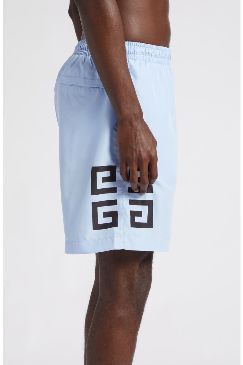 Logo Swim Trunks, Alternate, color, 453-BABY BLUE