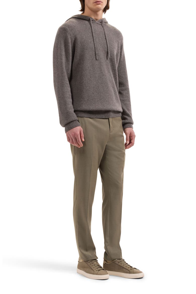 Cashmere & Silk Hoodie, Alternate, color, MOSS