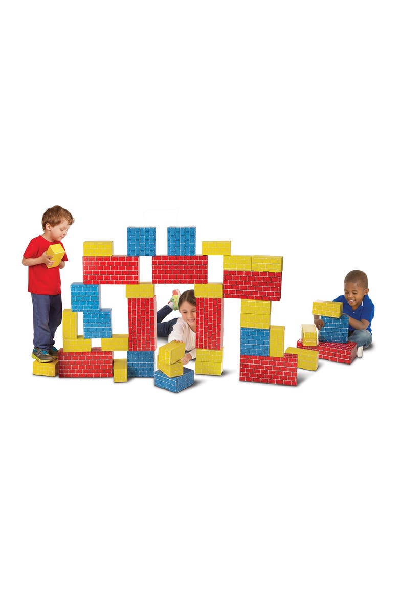 40-Piece Deluxe Jumbo Cardboard Blocks, Alternate, color, 000