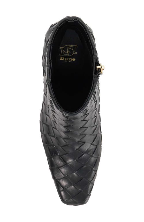 Dune London Occur Woven Bootie In Black