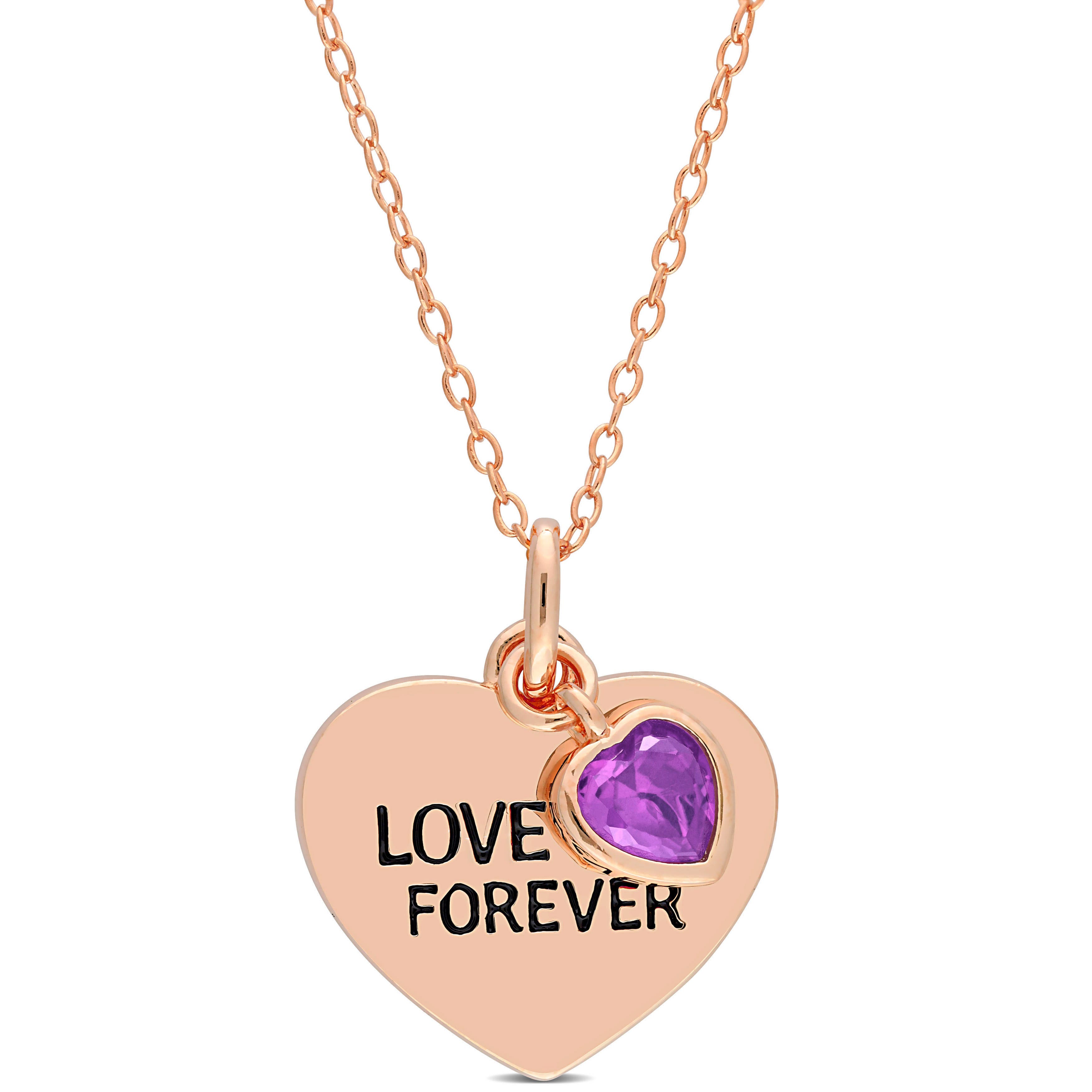 Amethyst/Rose-Plated