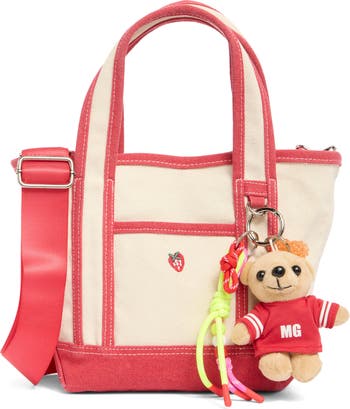 Canvas Mini Tote with Charm