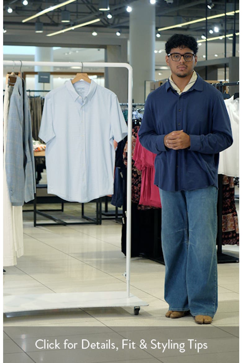 Commuter Slim Fit Short Sleeve Button-Up Shirt video