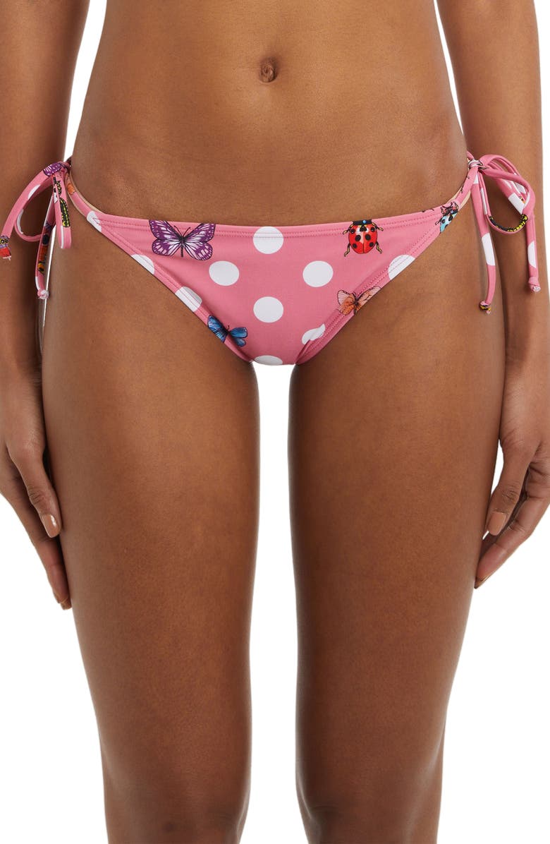 Versace Butterfly Dot String Bikini Bottoms, Main, color, 
