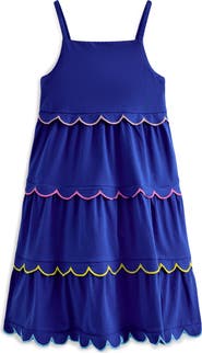 Mini Boden Kids' Scallop Cotton Jersey Sundress