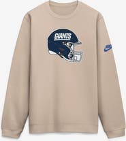 Nike Men's Nike Sand New York Giants I-Formation Rewind Club Crew Sweatshirt