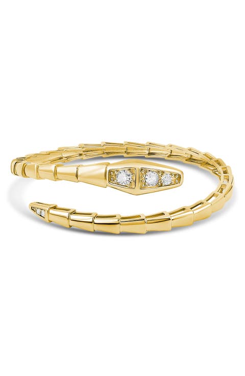 Pavé Snake Flexible Bangle