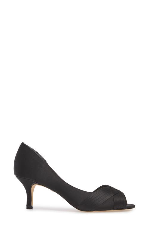 Nina Contesa Open Toe Pump In Black