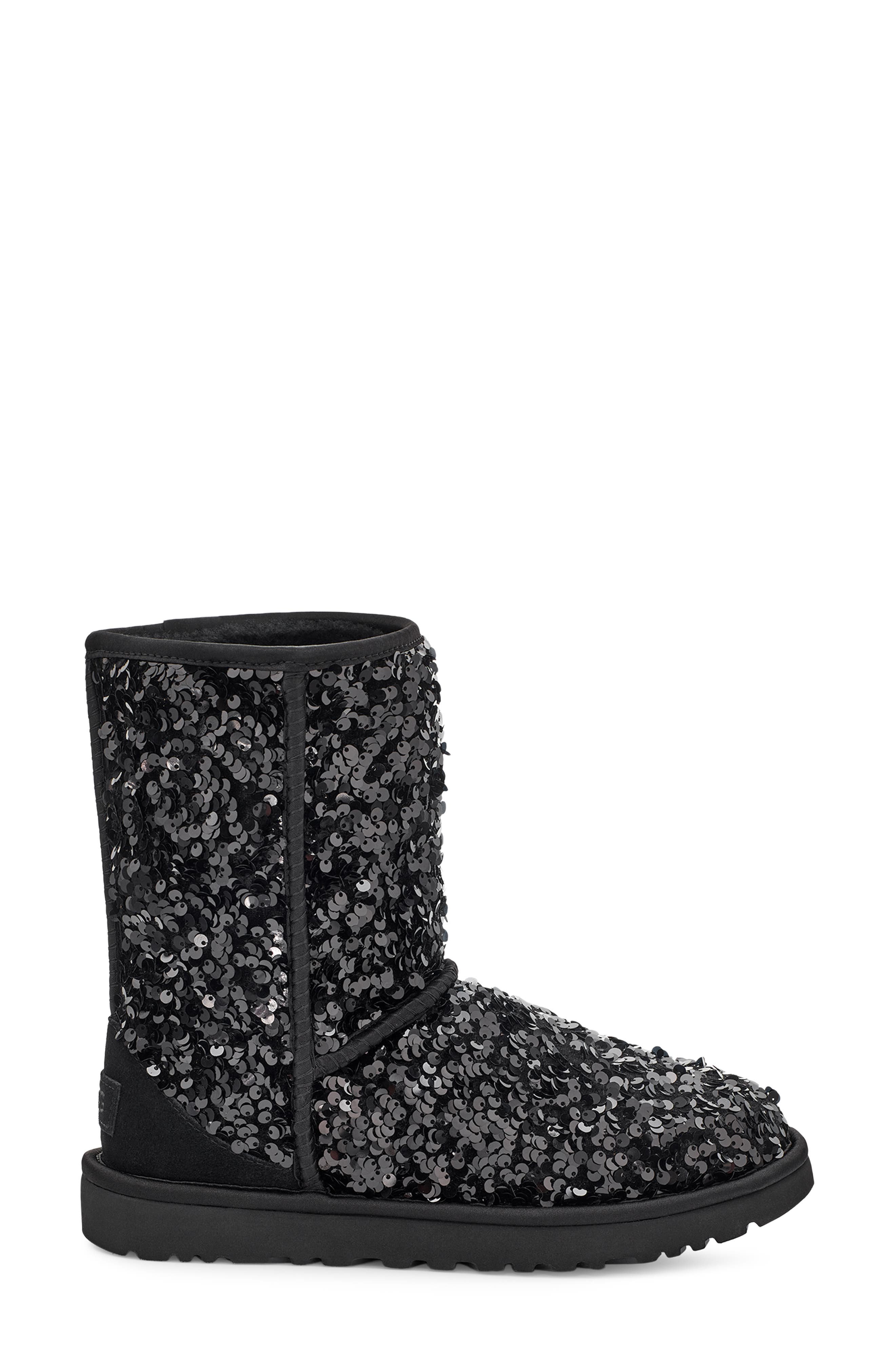 UGG<sup>®</sup> Classic Sequin Short Boot, Alternate, color, 