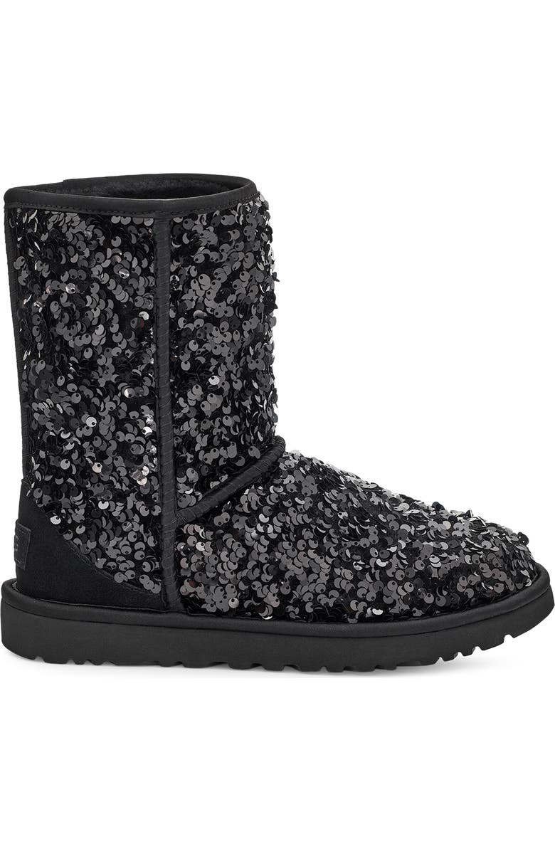 UGG<sup>®</sup> Classic Sequin Short Boot, Alternate, color,