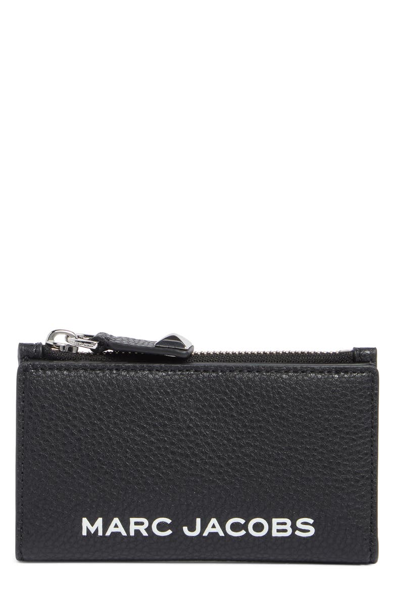 Medium Flat Wallet, Main, color, BLACK
