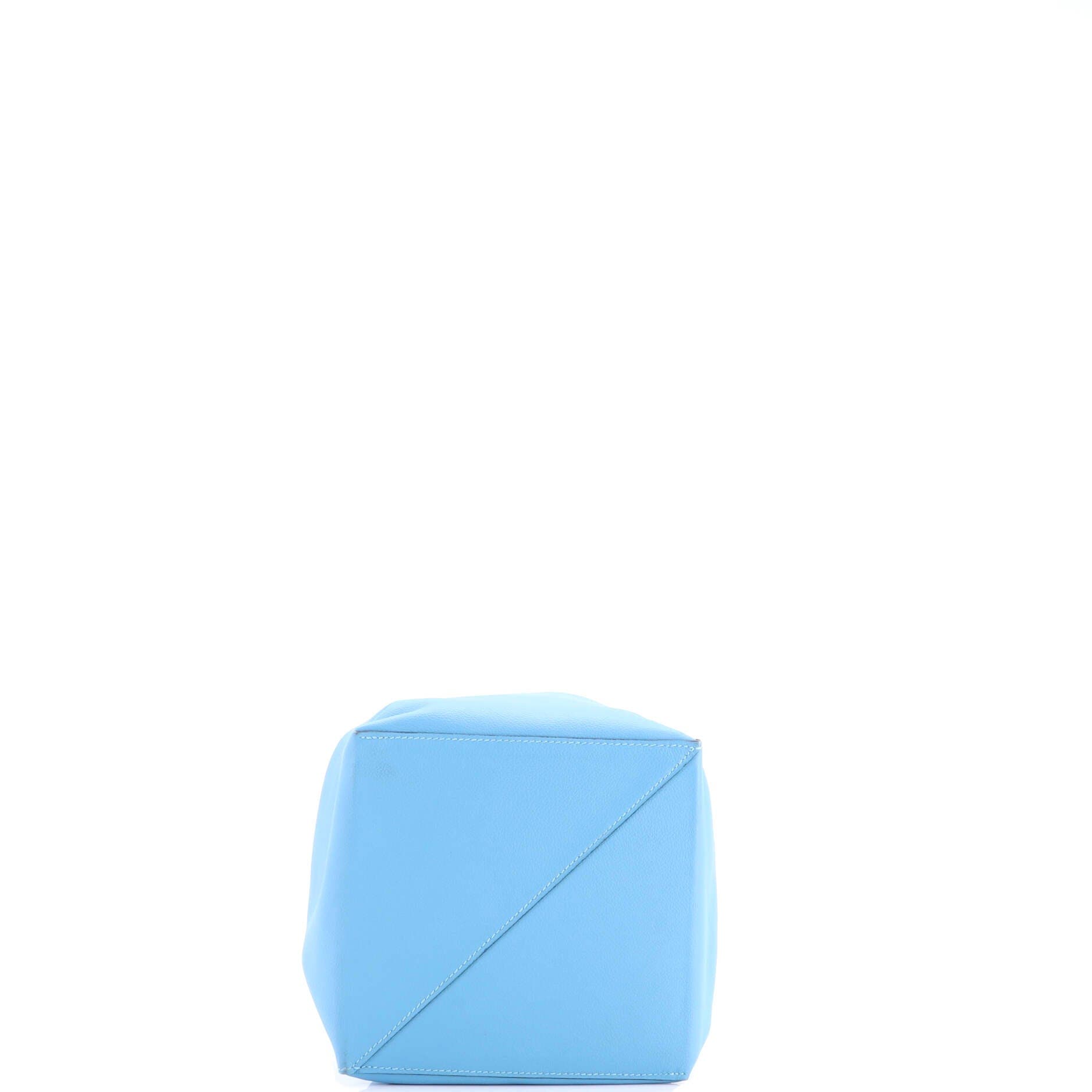 Pre-Owned Hermes Licol Bag Evercolor 17, Alternate, color, Bleu Du Nord