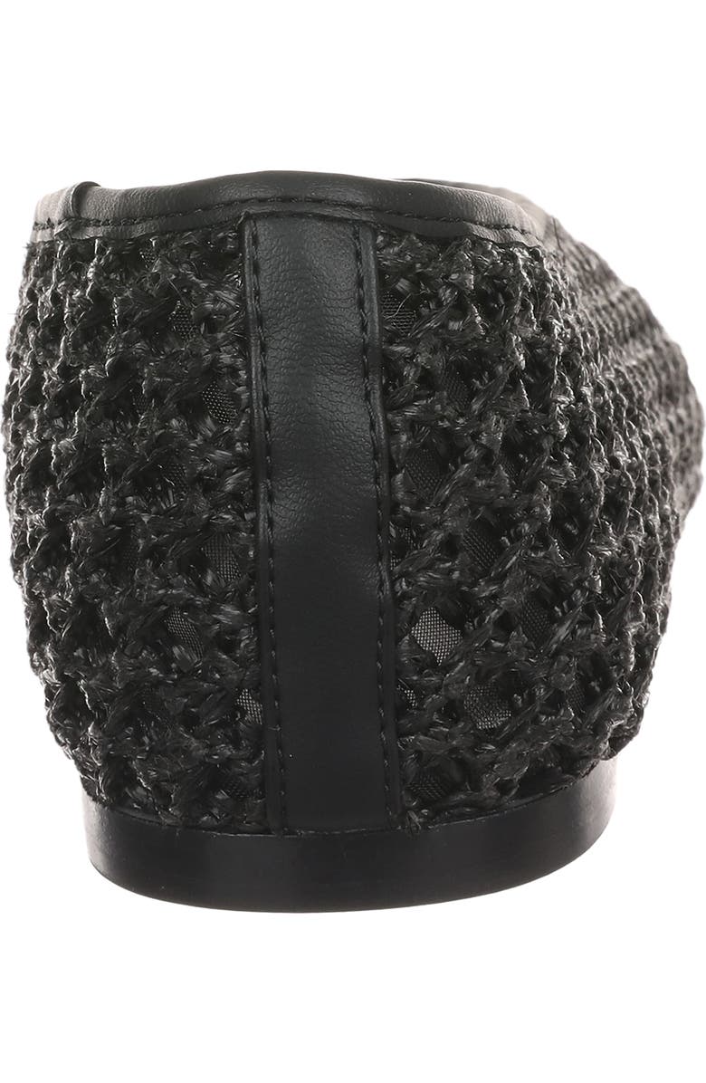 Nordstrom Maddox Raffia Flat, Alternate, color, Black Raffia