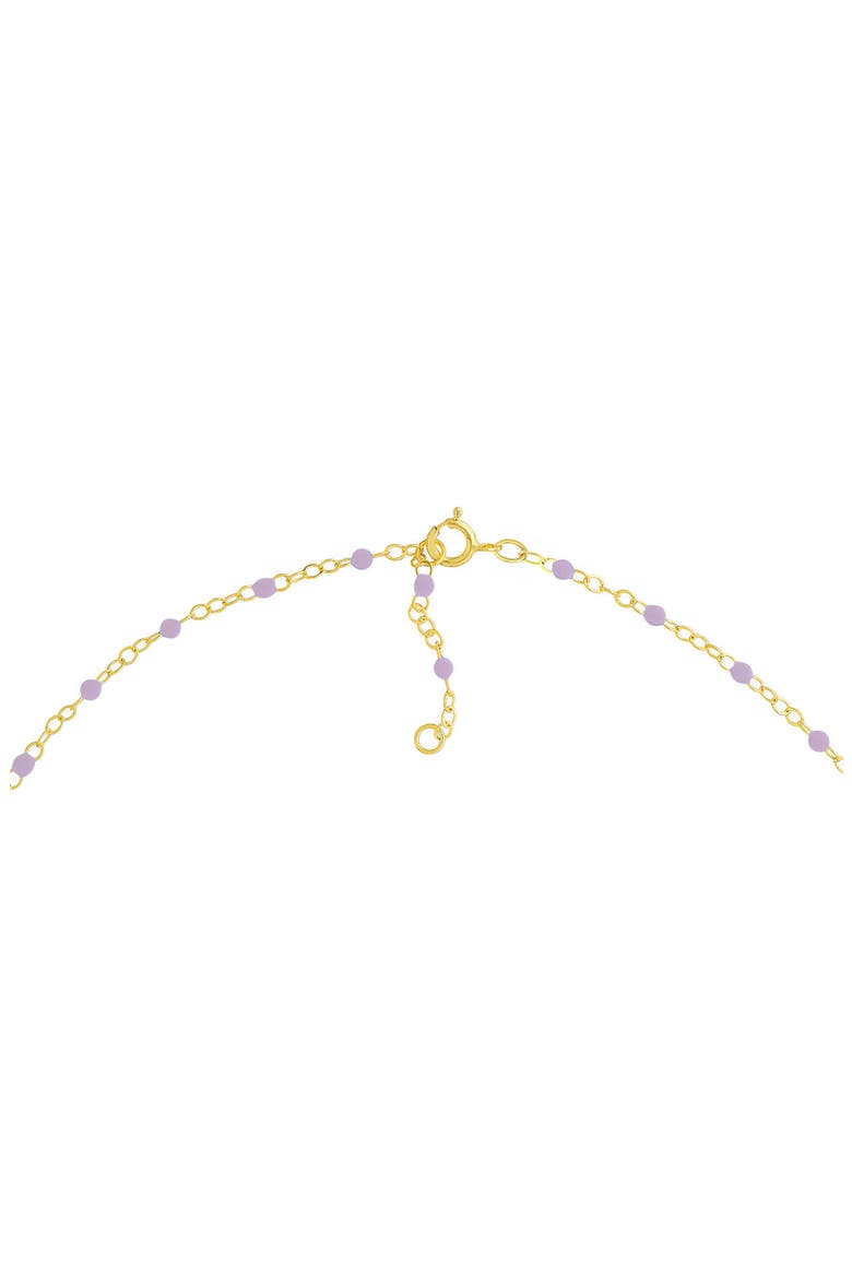 Enamel Station Chain Anklet, Alternate, color, VIOLET