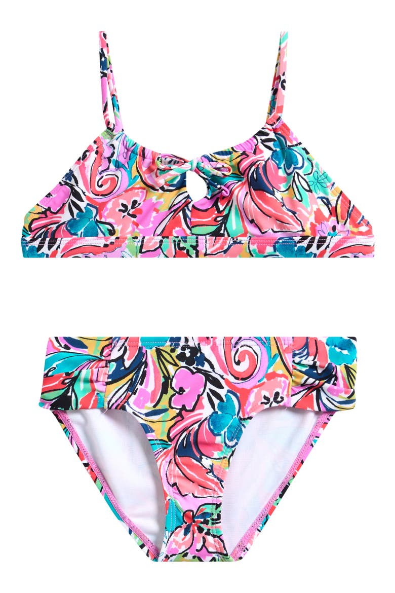 Kids' Two-Piece Soul Girl Swim Set, Main, color, MULTI COLOR
