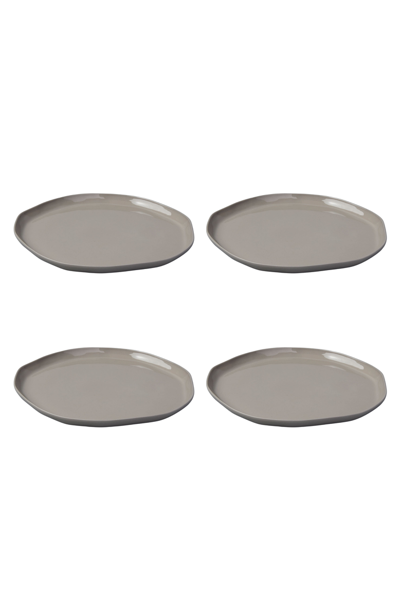 Tam Stoneware Flat Side Plate - Set of 4, Main, color, Sterling