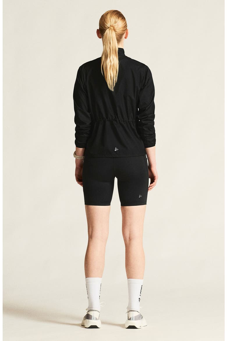 Essence Water Repellent Wind Jacket, Alternate, color, BLACK