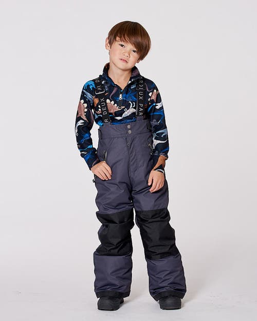 Deux Par Deux Kids Gender Inclusive Solid Play Snow Pants In Gray