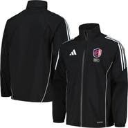 adidas Men's adidas Black St. Louis City SC Tiro 24 Full-Zip Hoodie Rain Jacket
