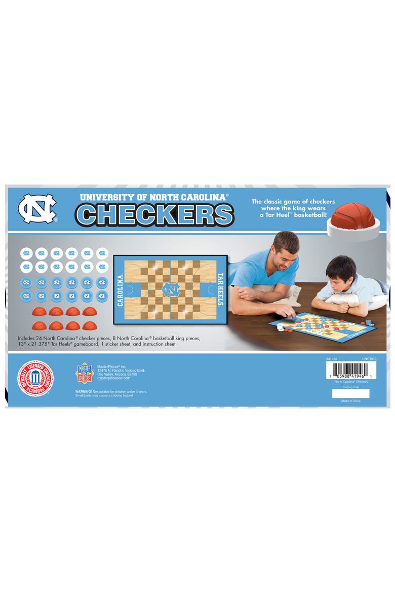 UNC Tar Heels Checkers Board Game, Alternate, color, Multicolor