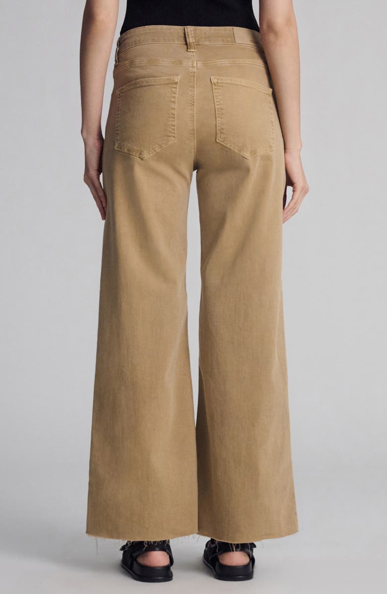 Mavi Jeans Paloma Mid Rise Wide Leg Jeans, Alternate, color, Light Camel Flex Blue