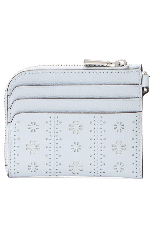 Shop Kate Spade New York Devin Pointelle Crossgrain Leather Card Case