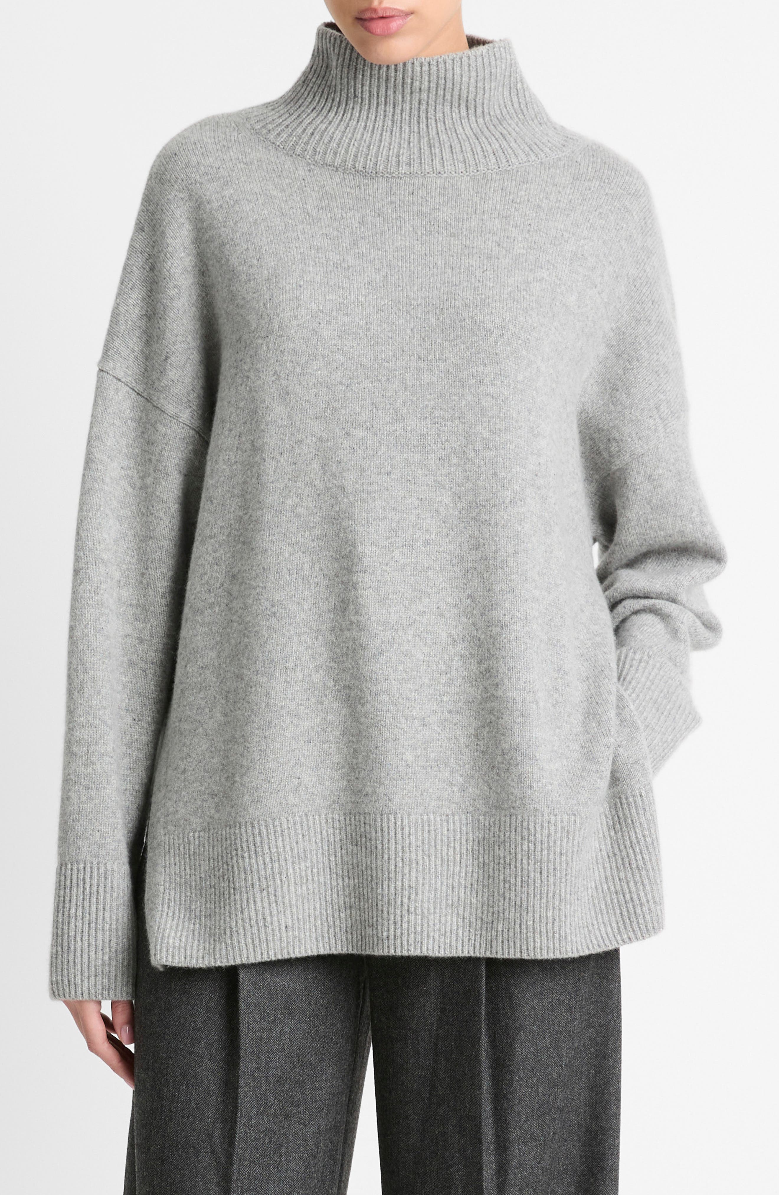 Vince Funnel Neck Wool & Cashmere Sweater