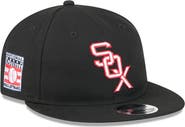 New Era Men's New Era Black Chicago White Sox Baseball Hall of Fame Retro Crown 9FIFTY Adjustable Hat