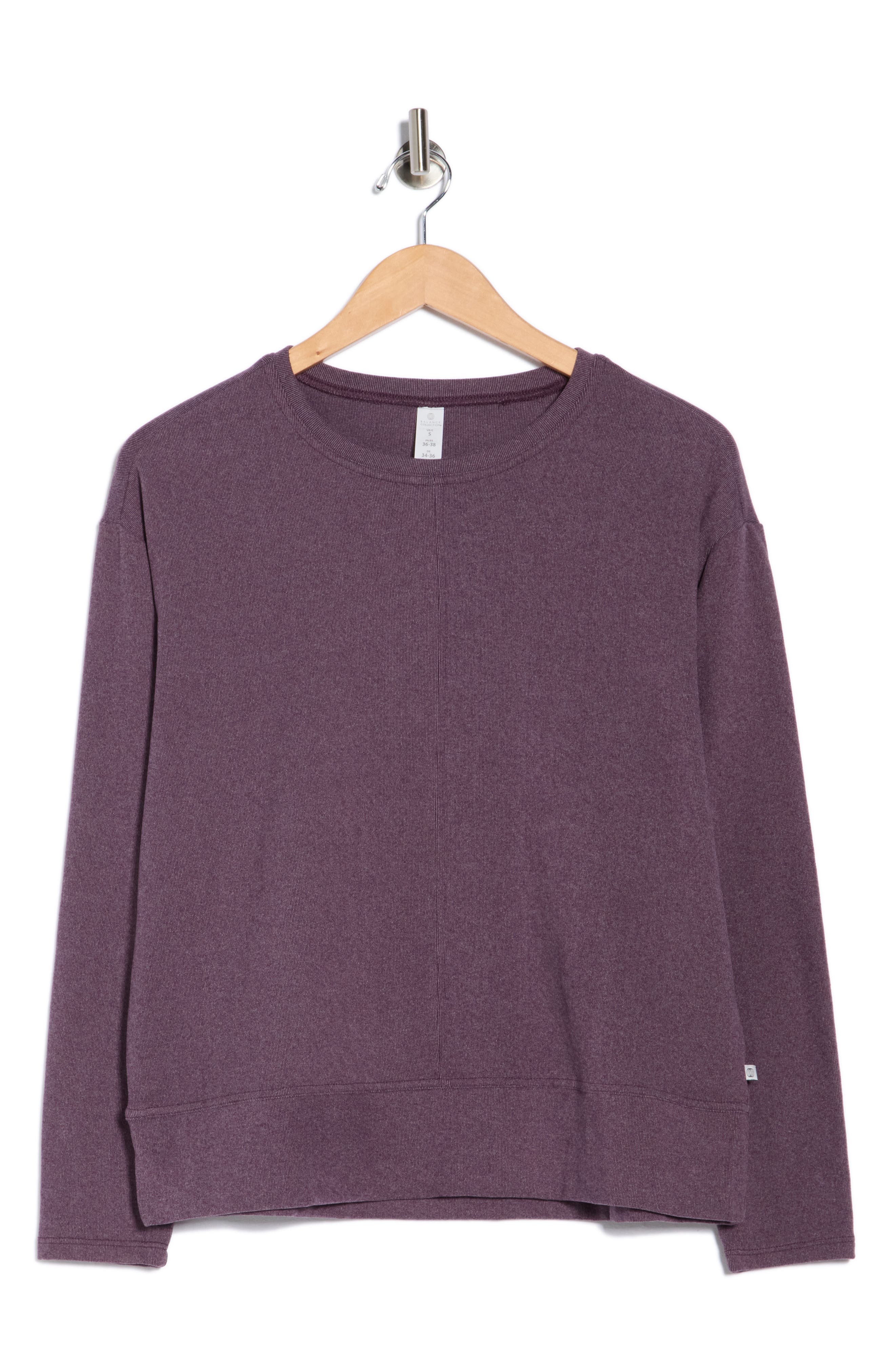 Balance Collection Riley Pullover Sweatshirt In Purple