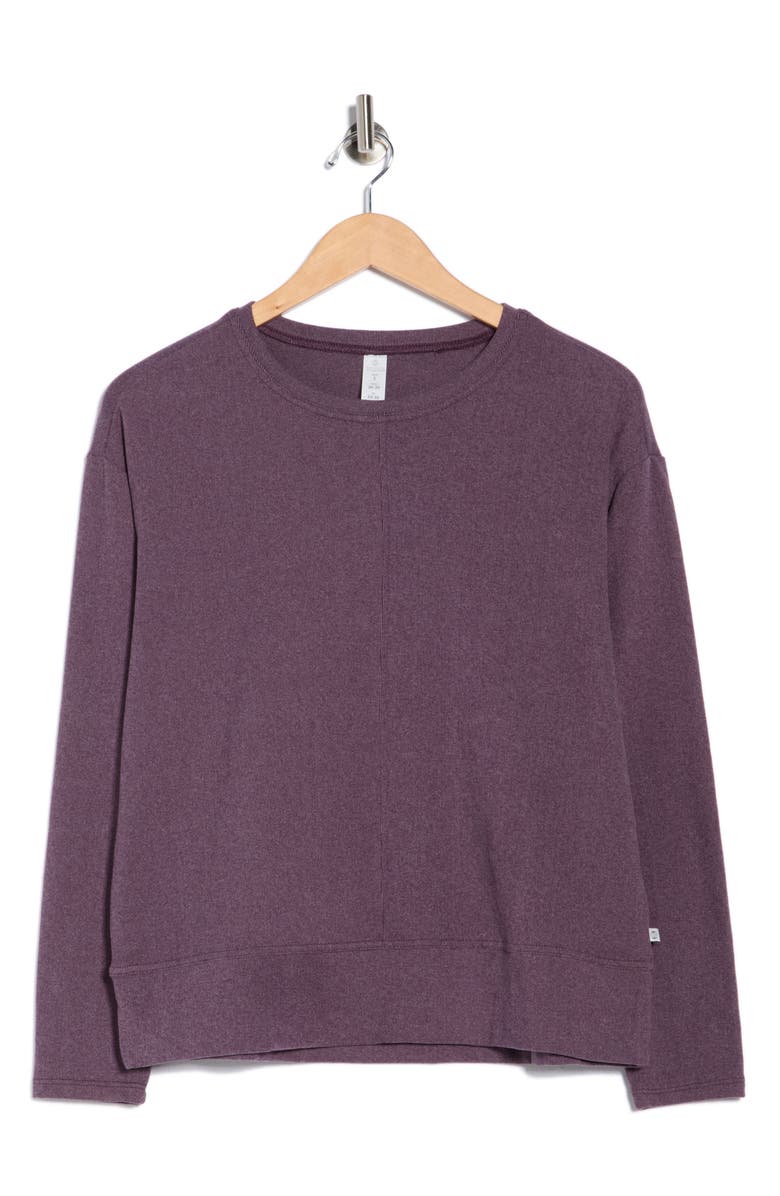 BALANCE COLLECTION Riley Pullover Sweatshirt, Main, color, H. Plum Perfect