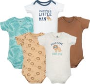 Hudson Baby 5Pk Comfortable Cotton Bodysuits