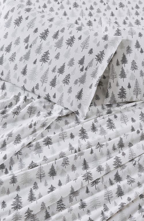 Woven & Weft Holiday Print Turkish Cotton Sheet Set In White