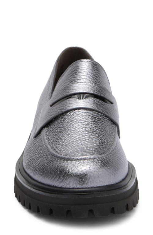 Paul Green Wellesley Platform Loafer In Piom Black Combo
