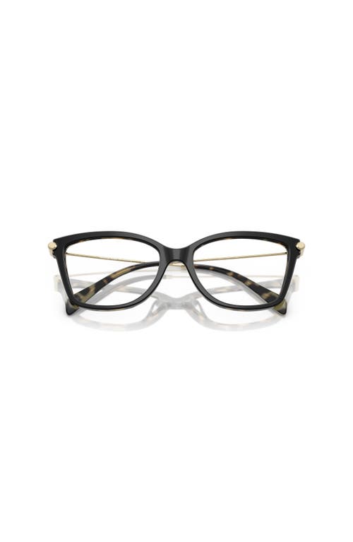 Michael Kors 52mm Square Optical Glasses In Black