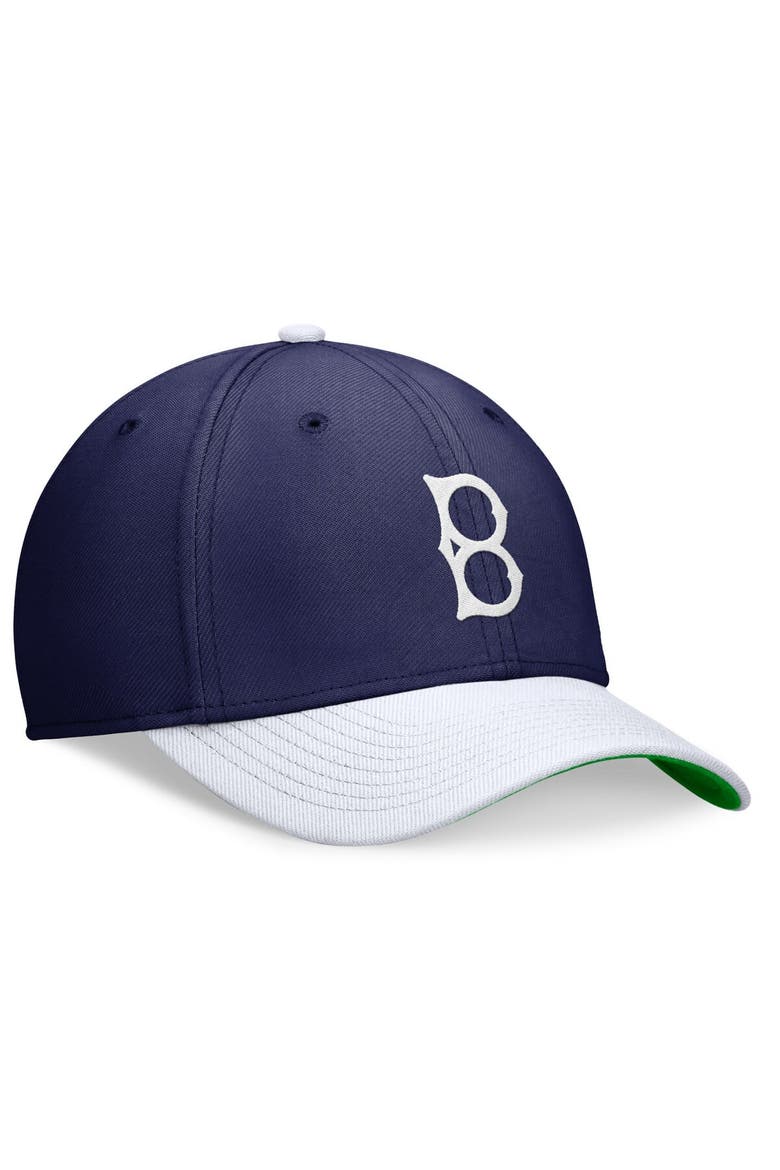 Men's Nike Royal/White Brooklyn Dodgers Cooperstown Collection Rewind Swooshflex Performance Hat, Alternate, color, Royal