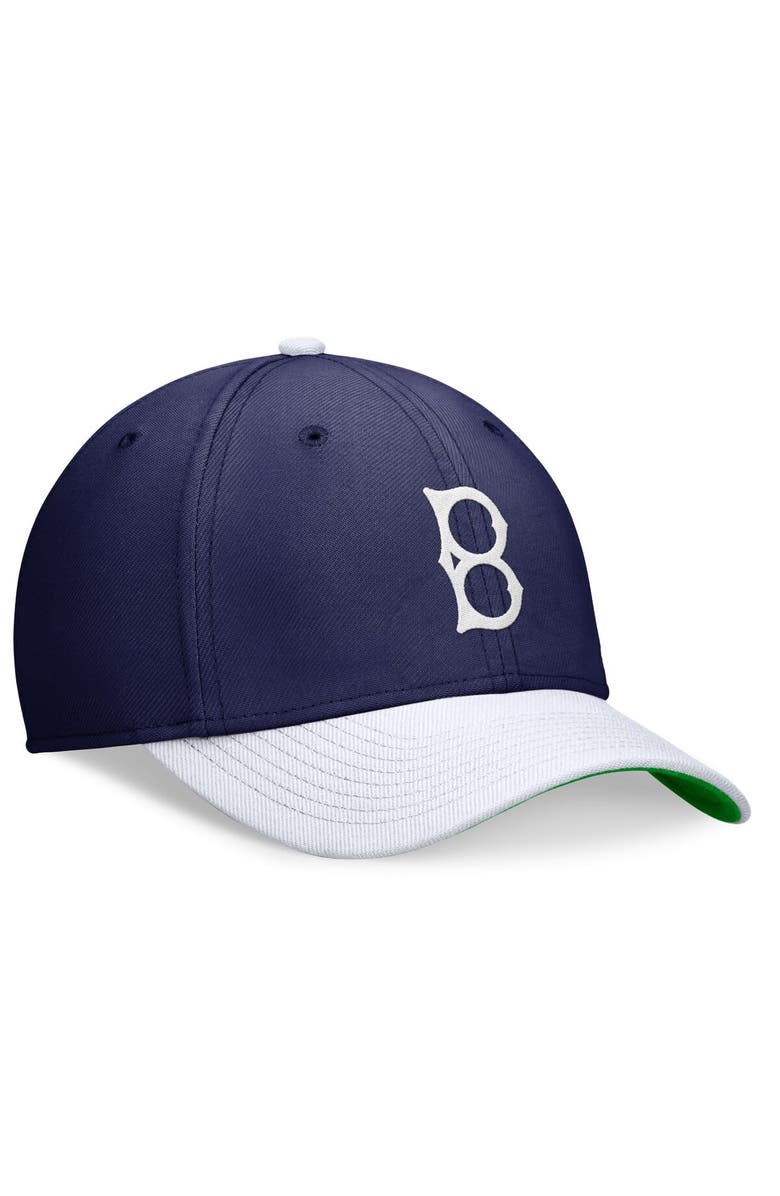 Nike Men's Nike Royal/White Brooklyn Dodgers Cooperstown Collection Rewind Swooshflex Performance Hat, Alternate, color, 