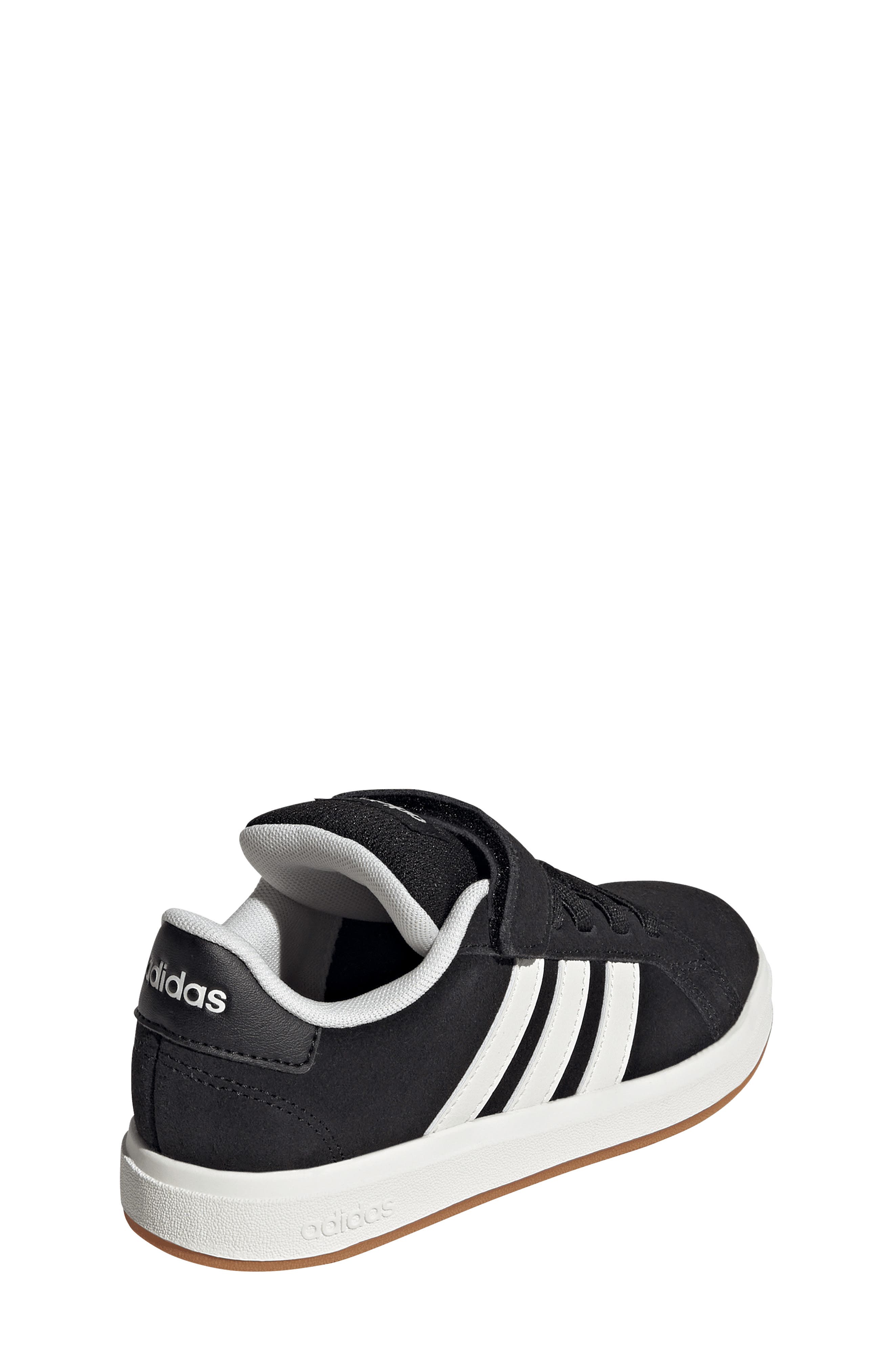 adidas Kids' Grand Court Sneaker, Alternate, color, Black/ Off White/ Gum