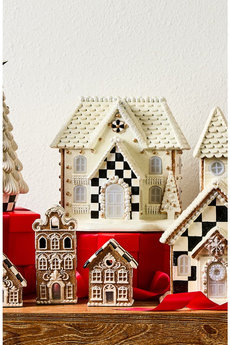 Gingerbread Illuminated House, Alternate, color, WHITE