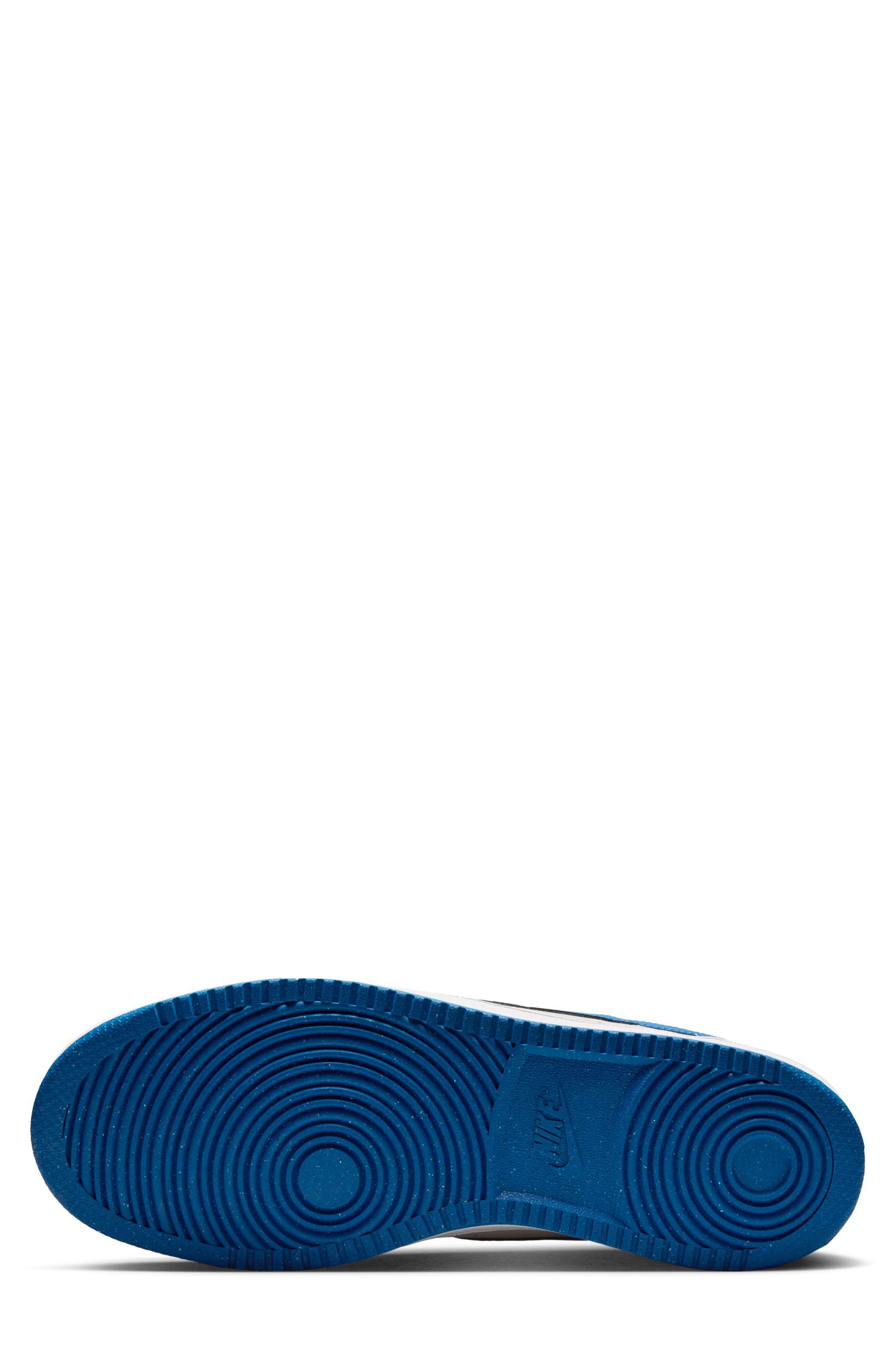 Nike Court Vision Low Sneaker, Alternate, color, Sail/ Brilliant Blue