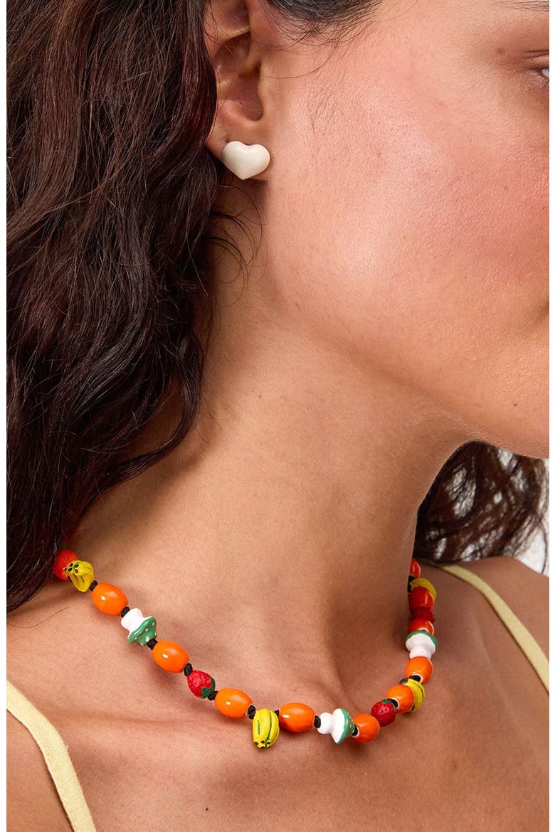 Les Fruits de CV Necklace, Alternate, color, ORANGE MULTI
